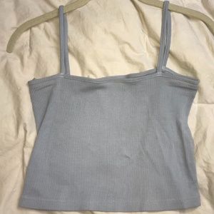 Brandy Melville Light Blue Crop Top